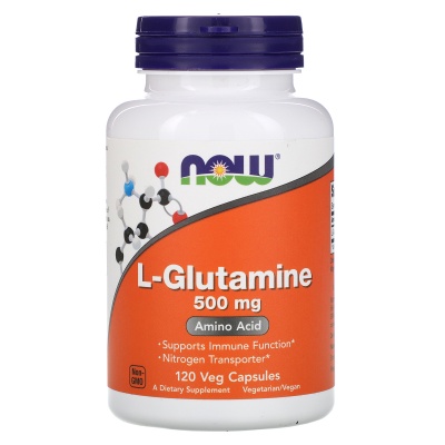 Аминокислота NOW L-Glutamine 500 мг 120 капсул