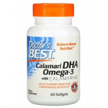  Doctor's Best Calamari DHA Omega 3 60 