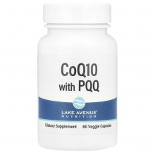 Антиоксидант Lake Avenue Nutrition CoQ10 + PQQ 60 капсул